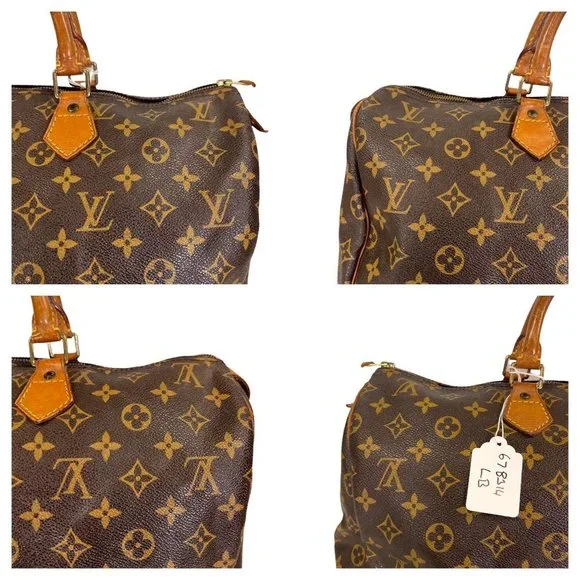 Authentic Louis Vuitton Satchel Bag Speedy 40 Monogram Used LV Handbag Vintage - Picture 5 of 12